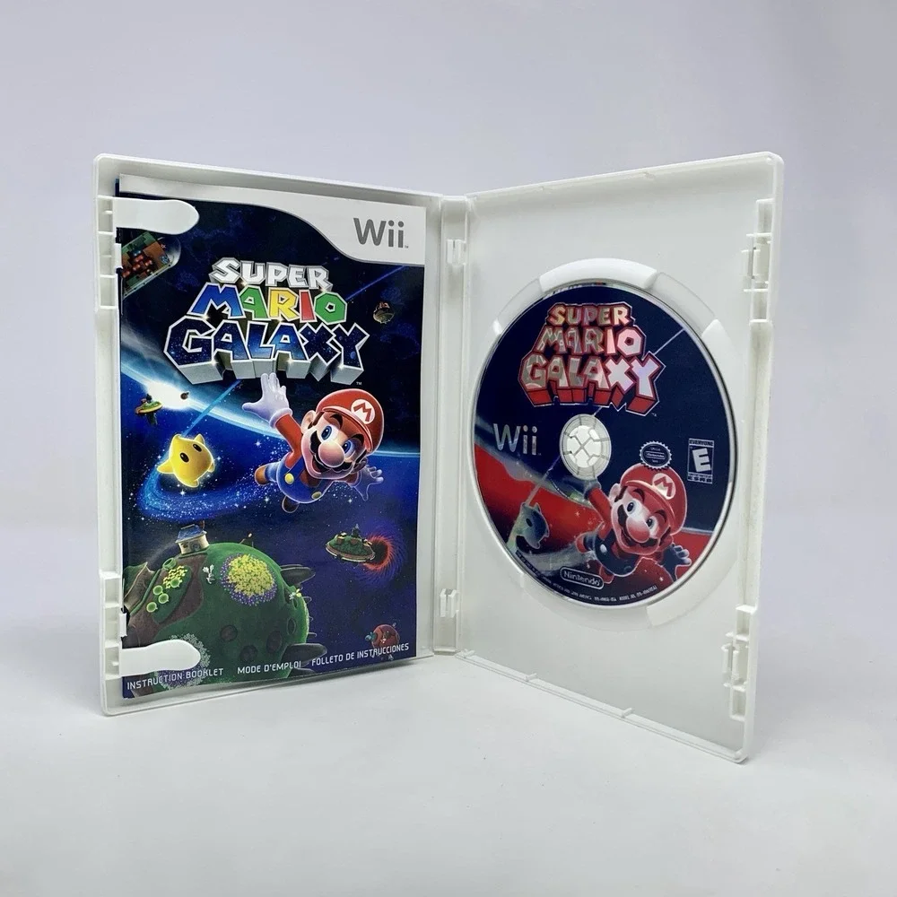 Super Mario Galaxy (Nintendo Wii, 2007) CIB w Manual, Inserts